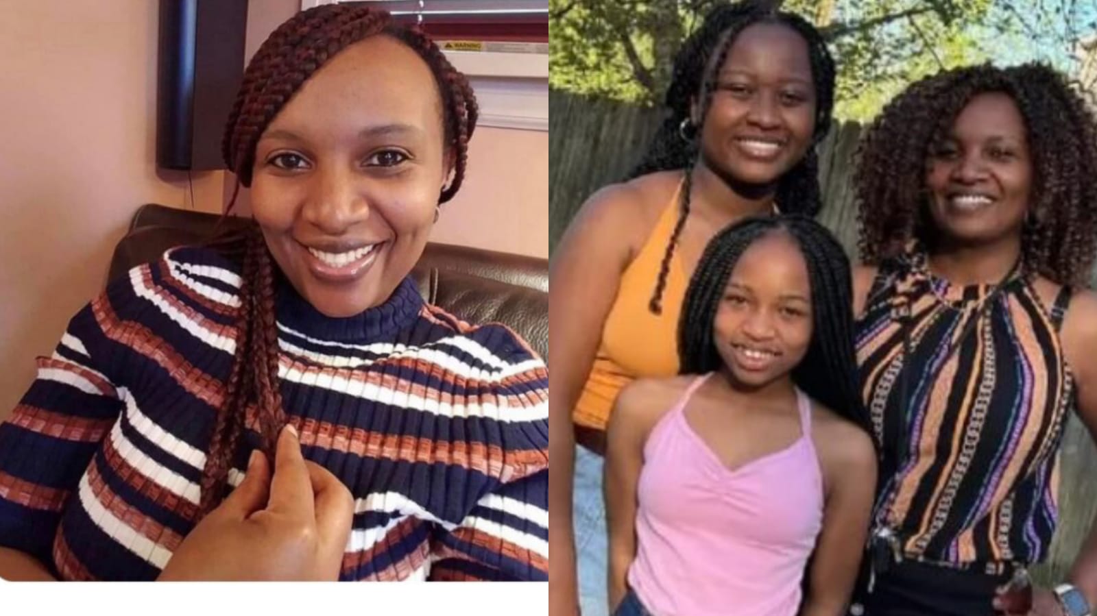 Mary Njoki and her two daughters killed by husband in Kentucky