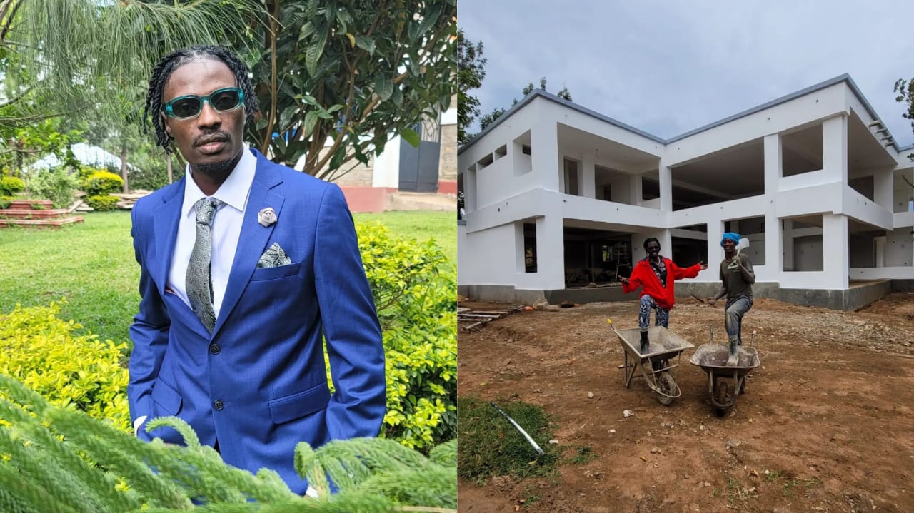 YouTuber Frederick Marwa shows his multimillion mansion still under construction