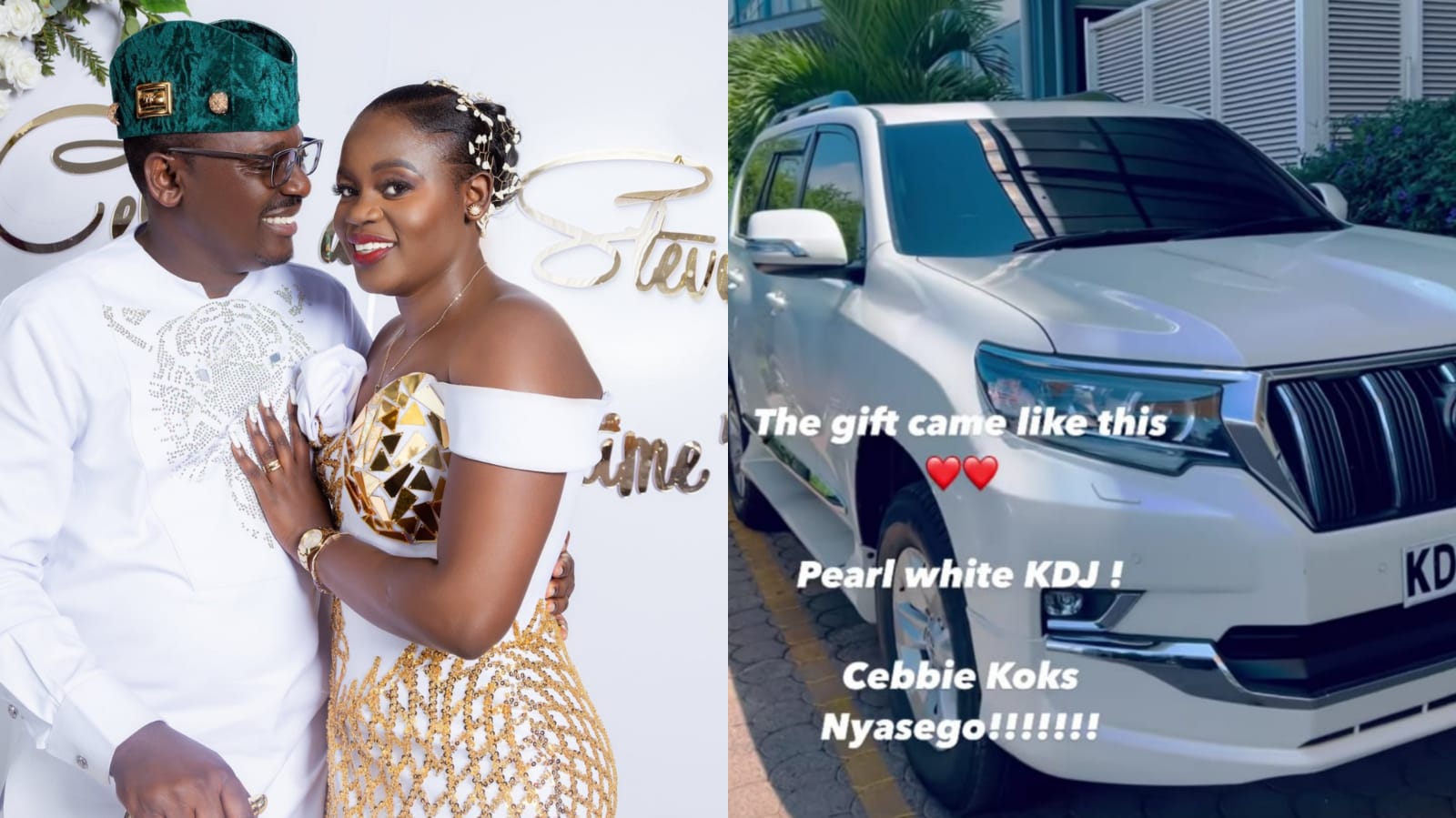 Steve Ogolla Gifts Cebbie Koks a Brand New Landcruiser Prado