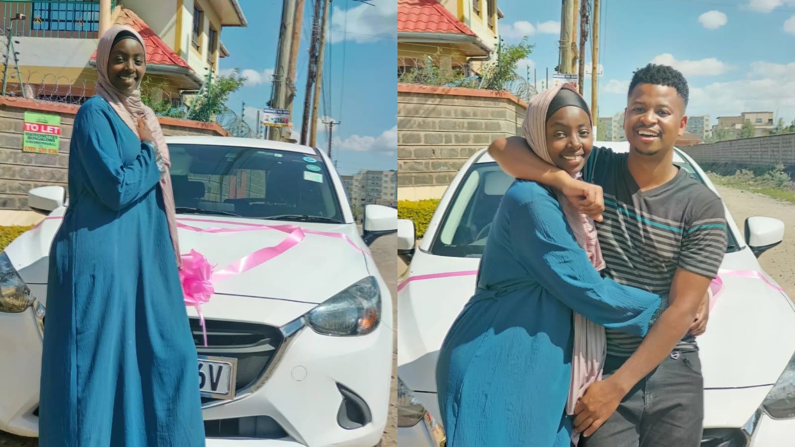 Presenter Ali Gifts His Wife Medina a car for new year