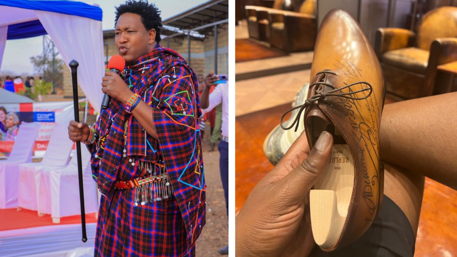 Senator Ledama Olekina Flaunts his Allessandro Galet Scritto Leather Oxford shoes