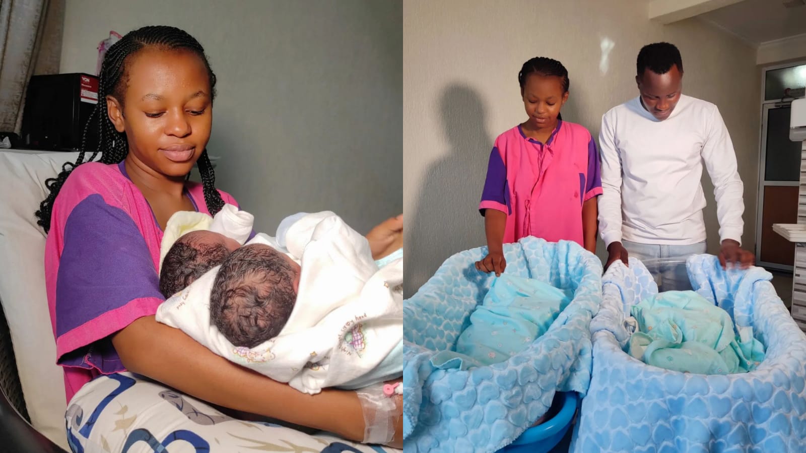 Nicholas Kioko and Ashley Wambui welcomes Twin Boys