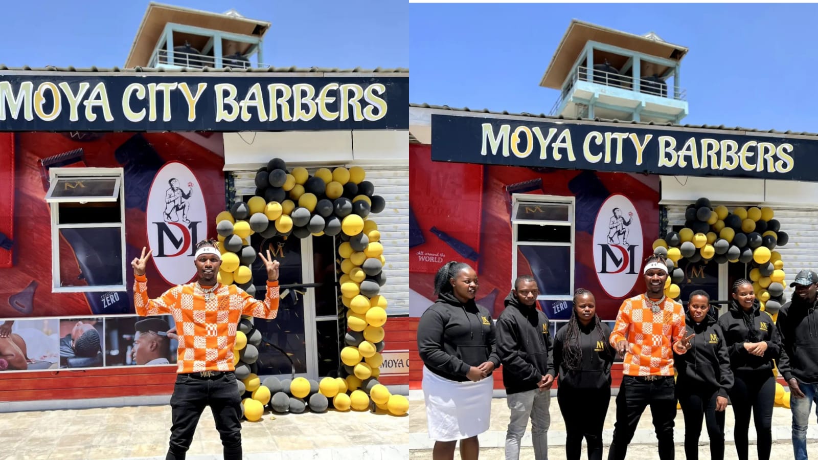 Moya David Launches A New Barbershop in Kitengela