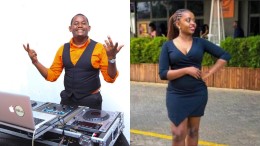 A collage of DJ Dela and the late Brenda Kawira