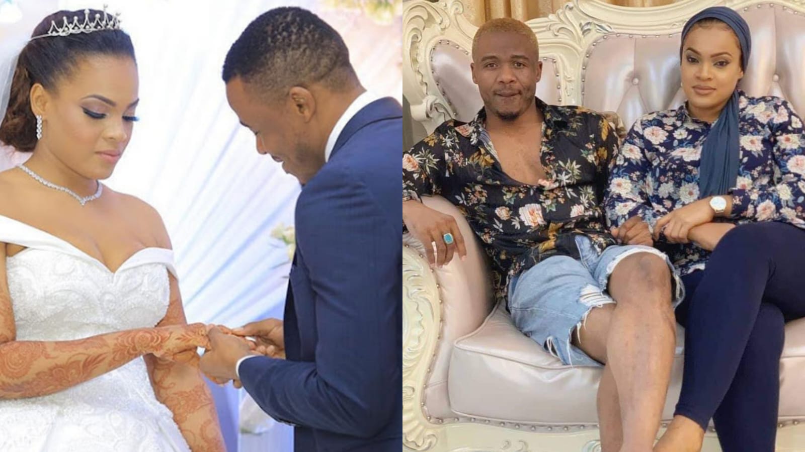 Alikiba with his Kenyan wife Amina Khalef