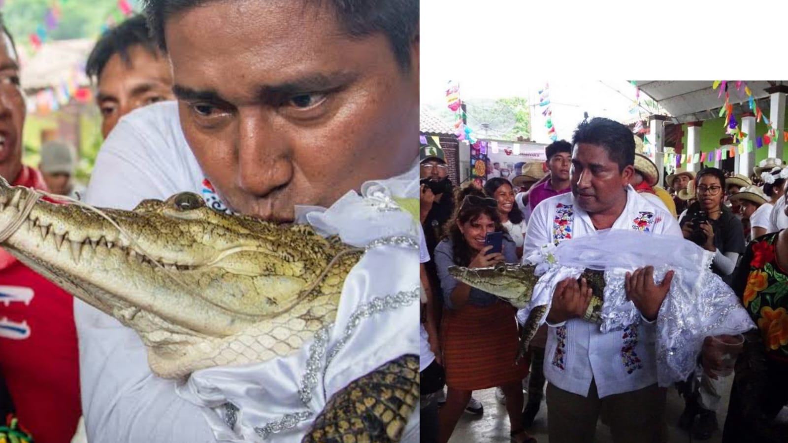 Mexican Mayor Marries a Crocodile