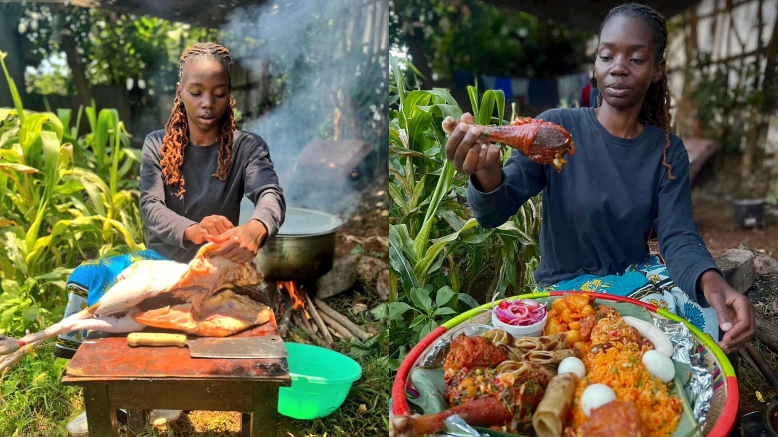 Sueh Owino cooks Turkey for her husband