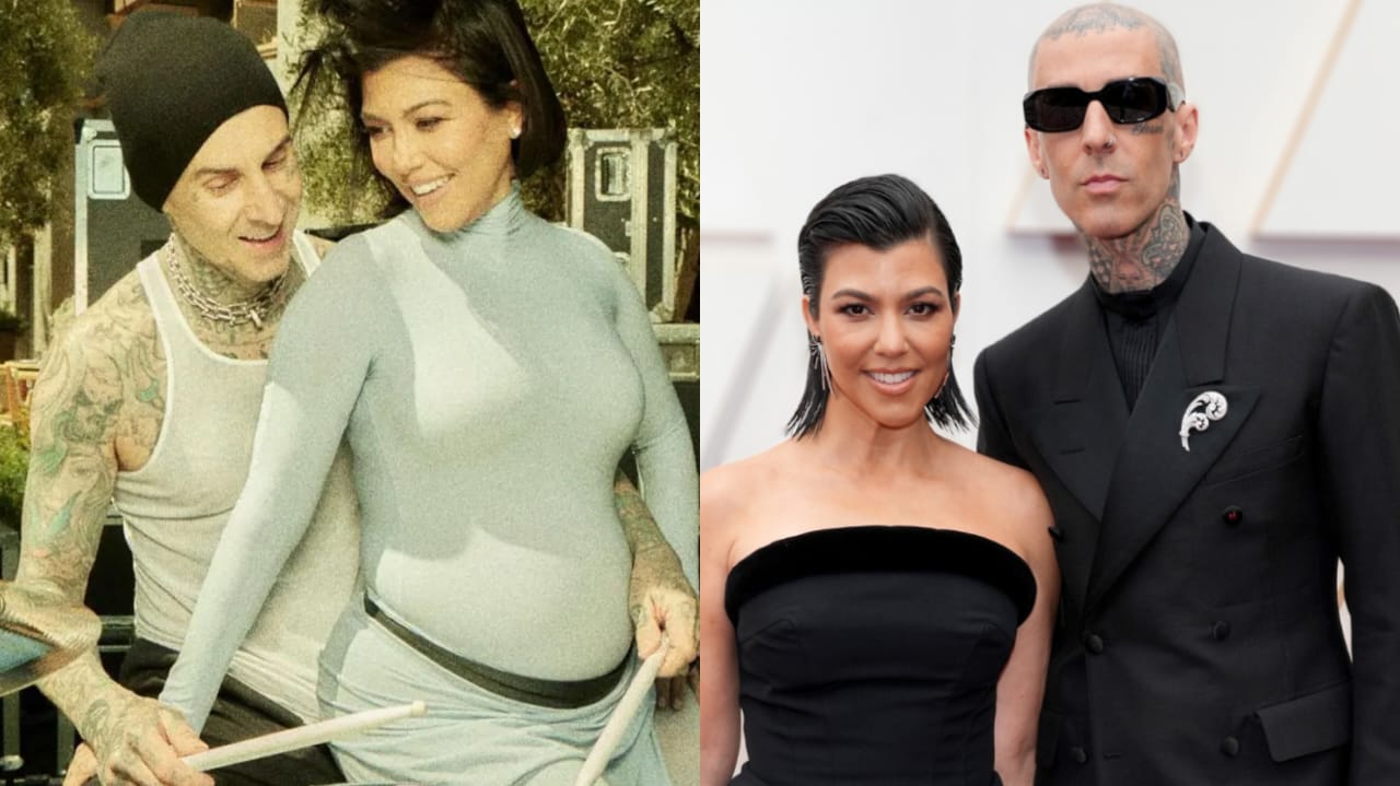 Kourtney Kardashian and Travis Barker
