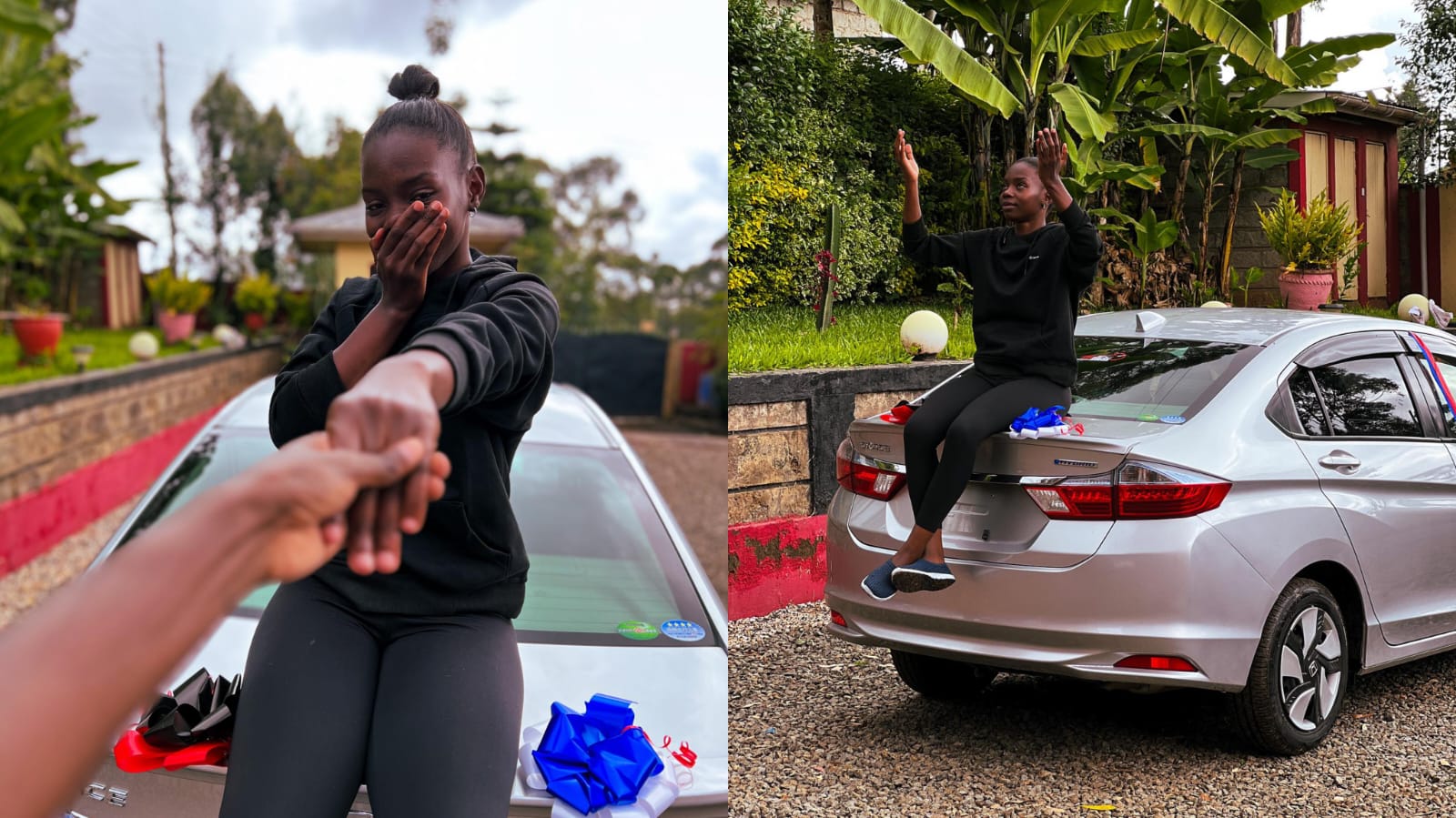 Sueh Owino gifted a car by her husband