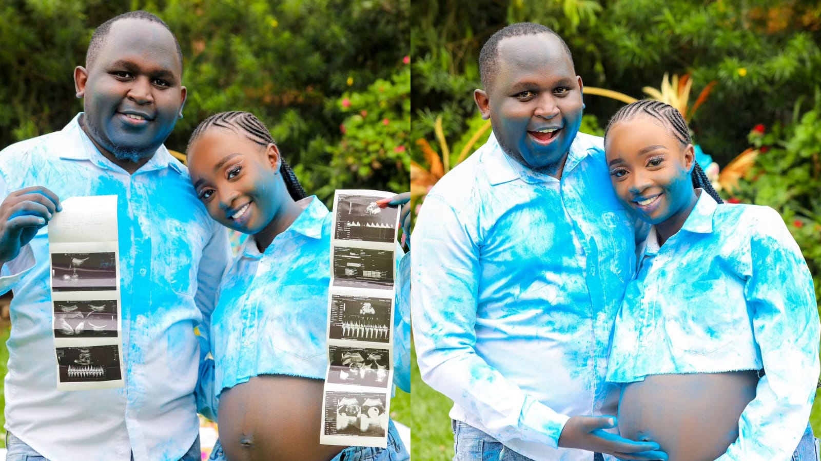 Commentator and his girlfriend Moureen Ngigi