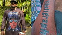 Man tattoos Khaligraph Jones' Name on his hand