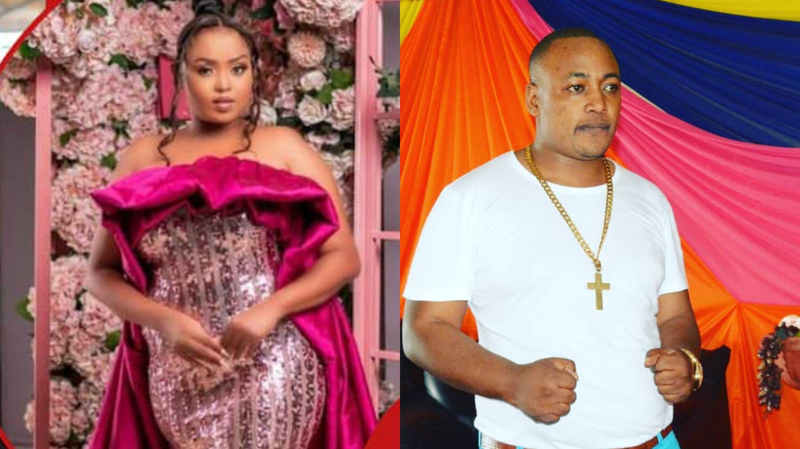 A collage of Faith and Pastor Kanyari