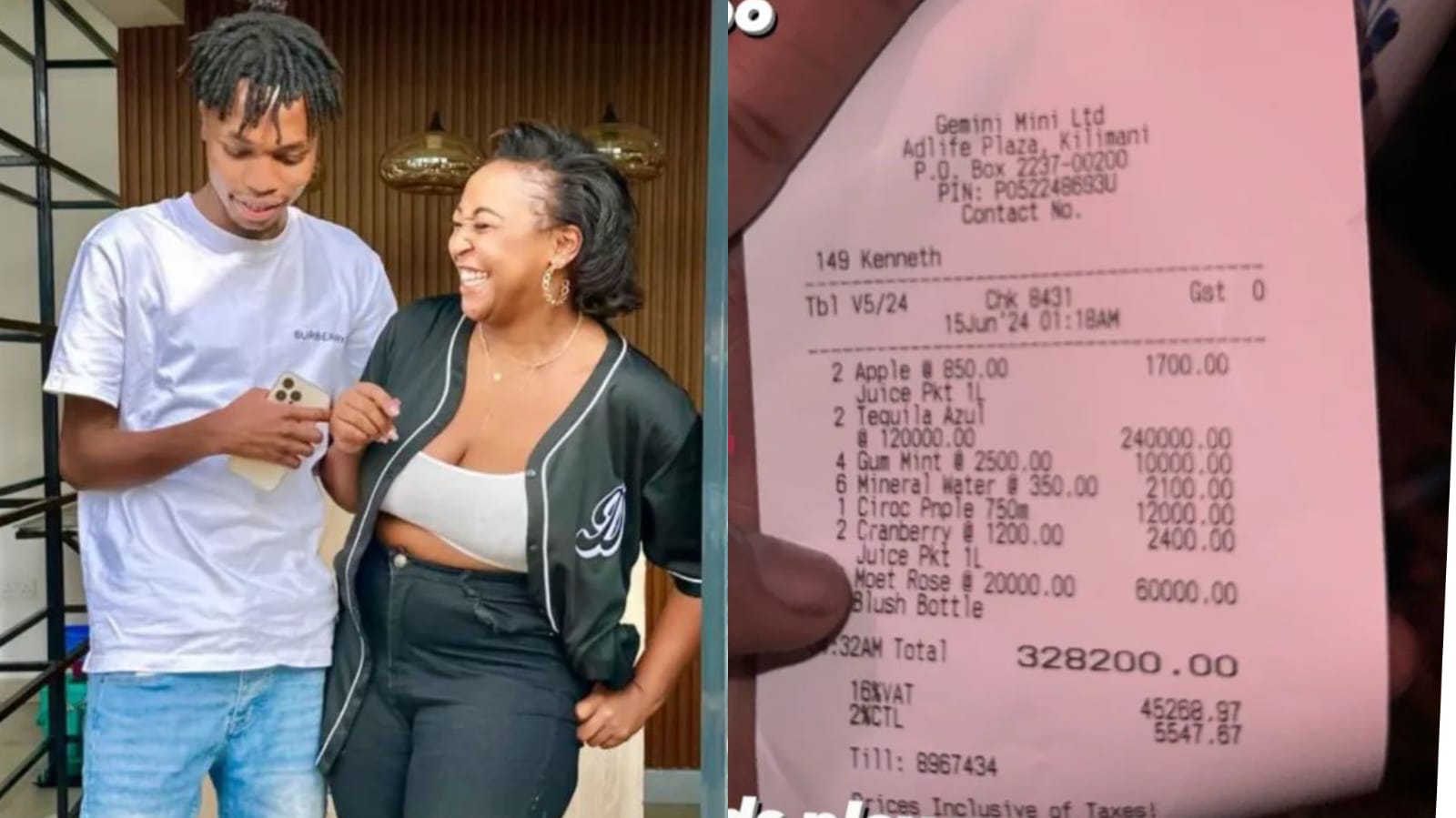 Betty Kyallo's boyfriend spends Ksh 328,200 at a club