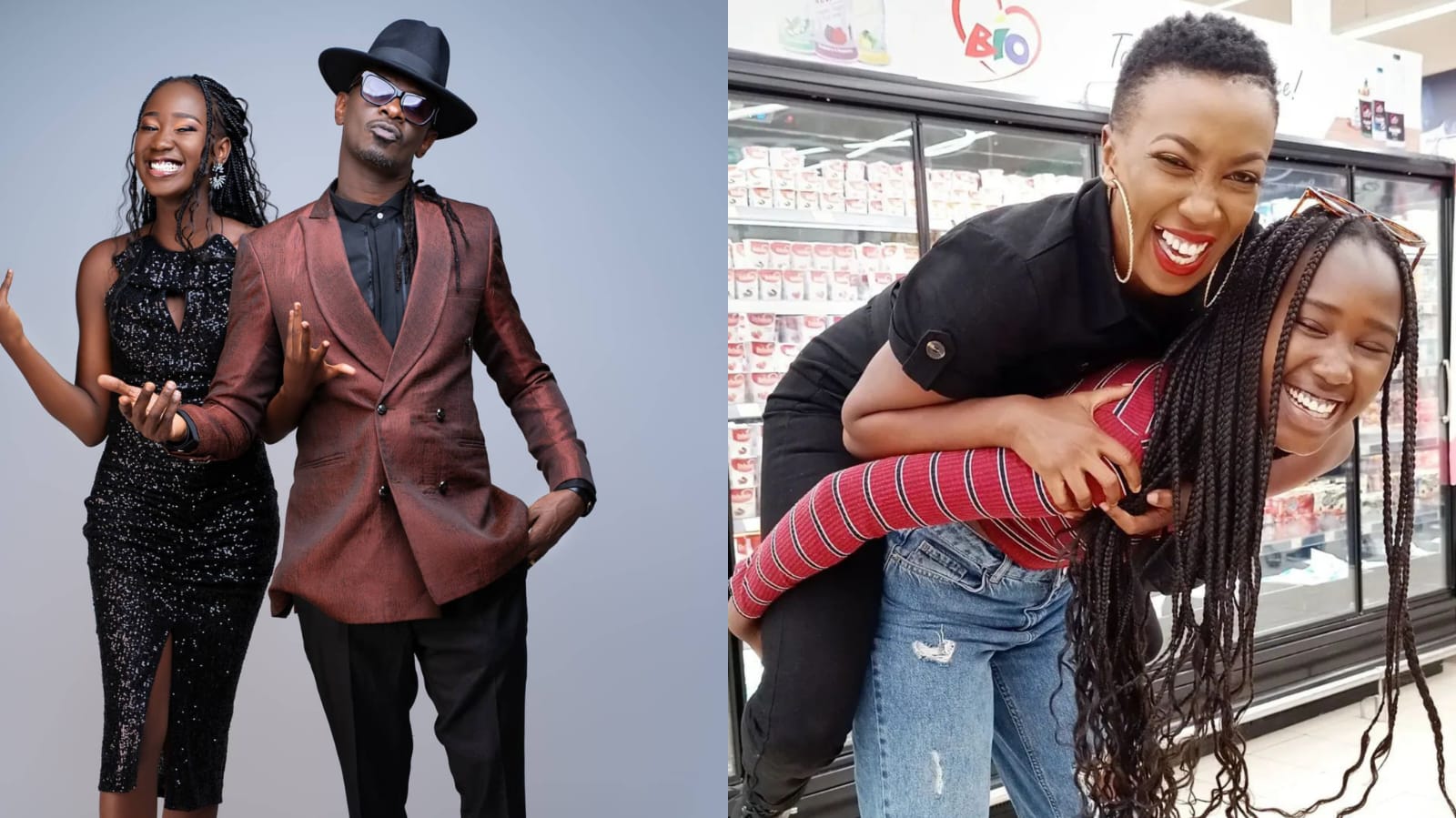 Nameless and Wahu with their daughter Tumi Mathenge