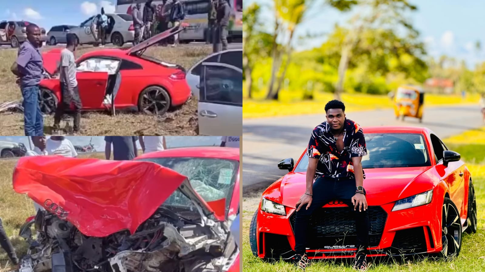 Sammy Boy Involved in a car accident