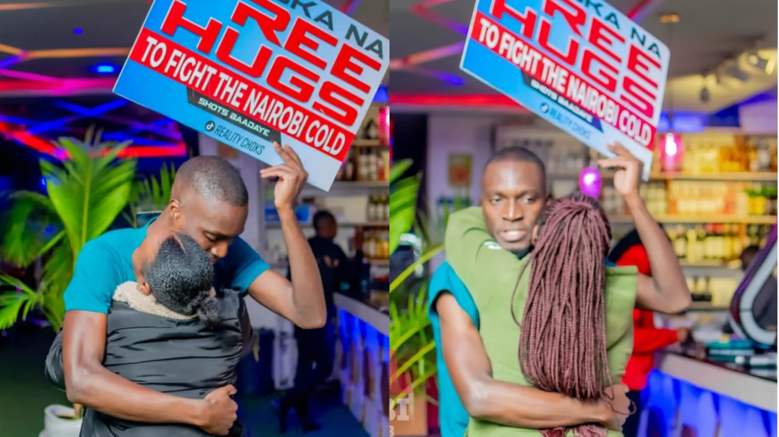 George Achoka aims to break the Guinness World Record by giving 15,000 hugs in 24 hours.