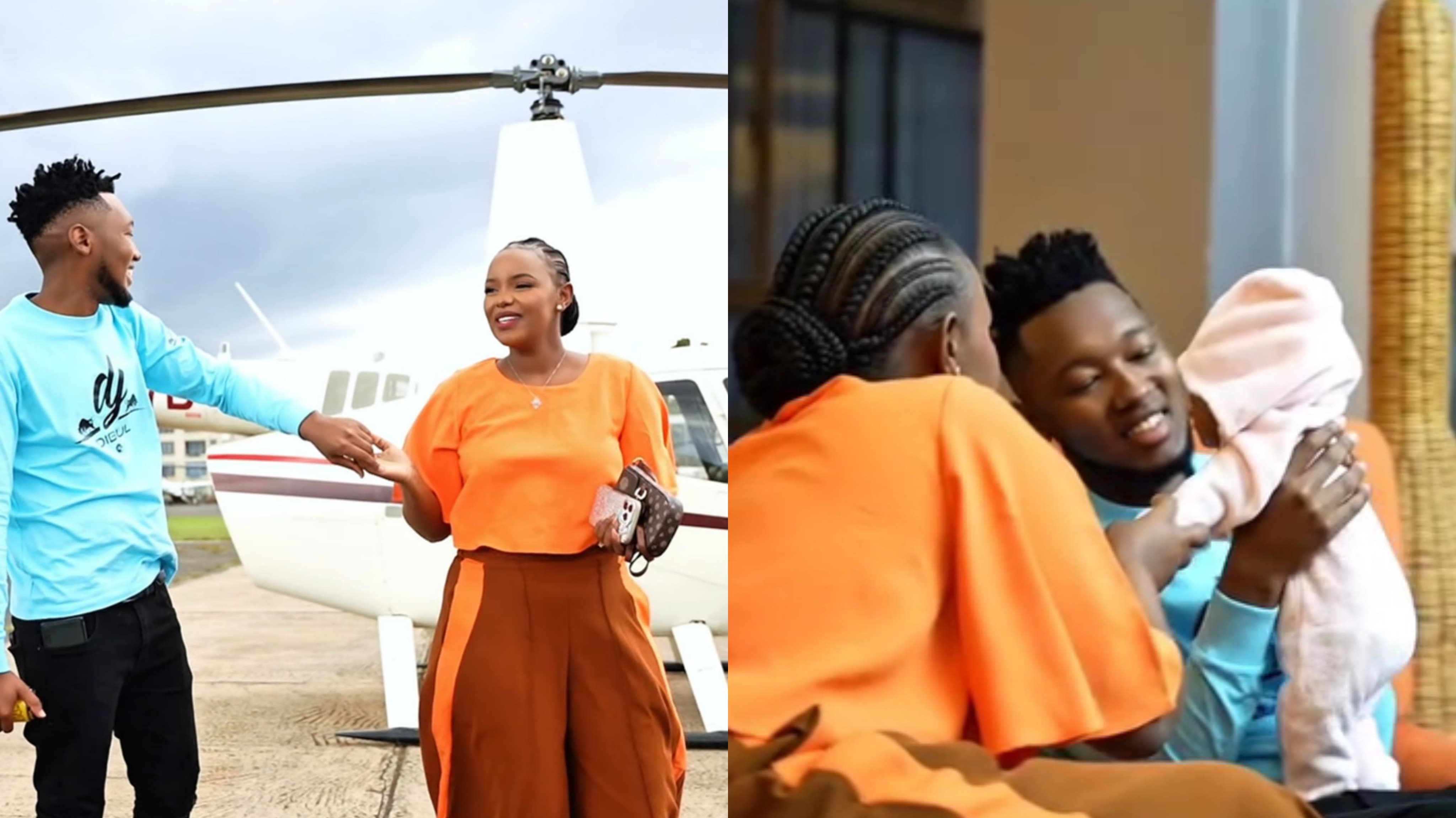 Dorea Chege, DJ Dibul and Their daughter Tipharah
