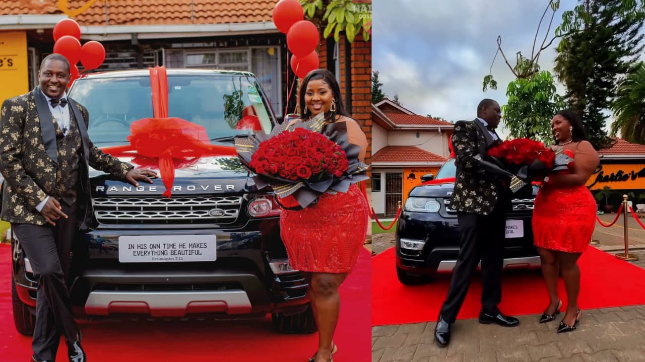 Terence creative gifts his wife a range rover sport